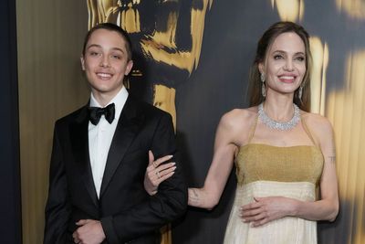 Angelina Jolie sports unbranded vintage gown with her son Knox Jolie Pitt at Governors Awards 2024