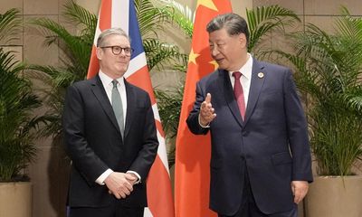 Xi Jinping praises Labour’s economic policy as Keir Starmer discusses human rights concerns