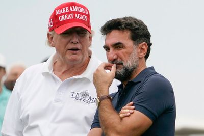 Trump thinks he can fix golf's mess. He starts by playing golf with PGA Tour commissioner