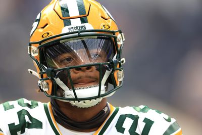 Packers pivot to Carrington Valentine in win over Bears, leaving Eric Stokes on the sidelines