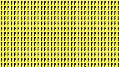 Optical Illusion: Can you spot the odd letter 'E' in this image?