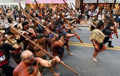 Thousands March To New Zealand's Parliament In Maori Rights Protest