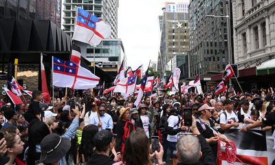 35,000 arrive at New Zealand parliament to protest against controversial Māori treaty bill – as it happened