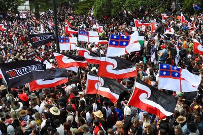 35,000 crowd New Zealand's Parliament grounds in support of Māori rights