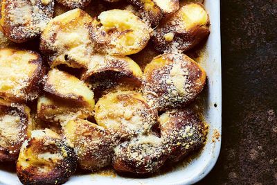 What could be better than roast potatoes? Add cheese, says James Martin