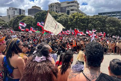 More than 35,000 New Zealanders rally at parliament in support of Maori rights