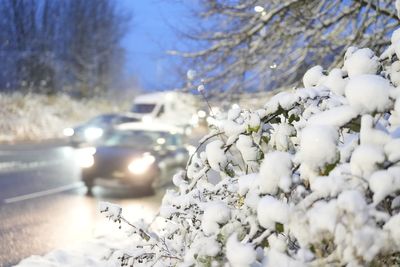 ‘First taste of winter’ causes travel disruption across UK as warnings issued