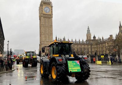 Cabinet minister slams rich for 'farmland tax dodge' as thousands of farmers protest in London