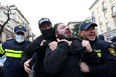 Police Break Up Georgia Vote Protest As President Mounts Court Challenge