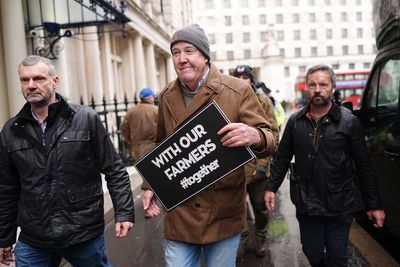 Jeremy Clarkson addresses past inheritance tax comments as he joins farmers’ protest