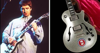 “It’s the best guitar in the world”: The Silver Sparkle Gibson Les Paul Florentine that Noel Gallagher played on Be Here Now fetches over $280,000 at auction