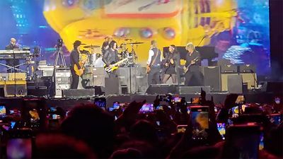 Paul McCartney joined by Jack White and St. Vincent for a raucous rendition of The Beatles’ The End during record-breaking set at Mexico’s Corona Capital Festival