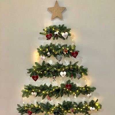 How to make a space-saving Christmas tree – the step-by-step guide to DIY-ing your own wall tree