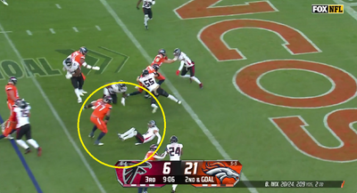 Broncos guard Quinn Meinerz delivered huge blocks vs. Falcons