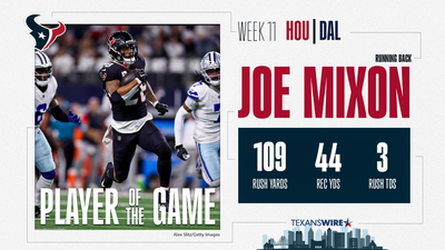 Texans Wire Player of the Game: RB Joe Mixon