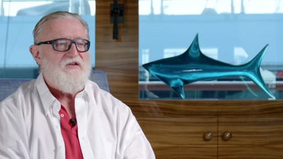 Gabe Newell was diving when a shark tried to bite him 'a couple of times' but 'it didn't really bother me... I just think that's how I'm wired'