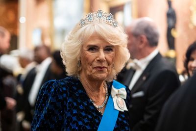 King, Queen and William welcome diplomats to glittering Palace reception