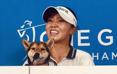 After Lydia Ko lost her dog at the CME Group Tour Championship, she had him meet the press