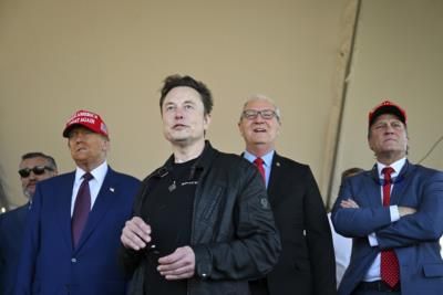 Elon Musk And Donald Trump Attend Spacex Launch In Texas