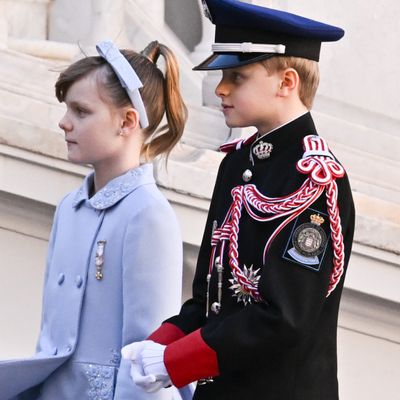 Princess Charlene and Prince Albert's Twins Make Adorable Appearance for Monaco's National Day