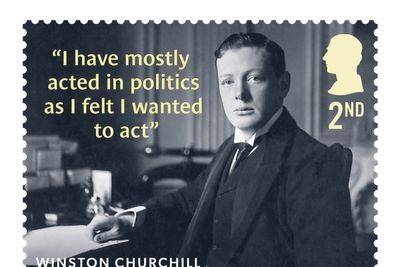 Royal Mail issues stamps to mark 150th anniversary of Churchill’s birth