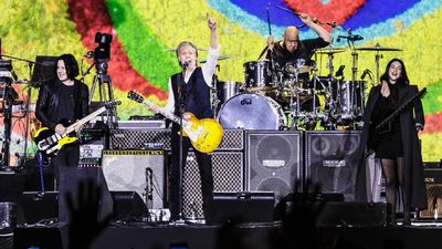 Paul McCartney is joined by Jack White and St Vincent for five-guitar pile-up in Mexico City