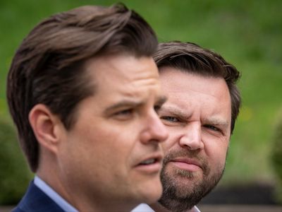 Matt Gaetz and JD Vance head to Capitol to court GOP as they urge Senate to give Trump AG pick ‘a shot’