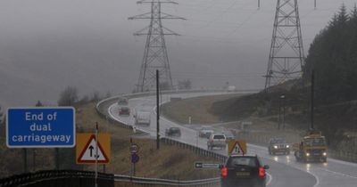 Van driver killed and three in hospital after A9 crash