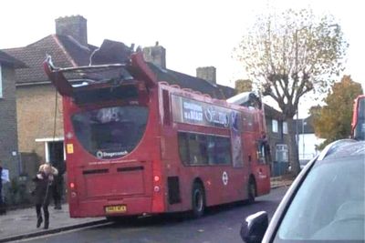 Two women in hospital after bus roof ‘taken clean off’ in tree collision