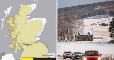 Met Office issues yellow warning for snow and rain across 27 Scottish council areas