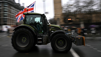 Thousand of farmers descend on Westminster in protest of ‘tractor tax’