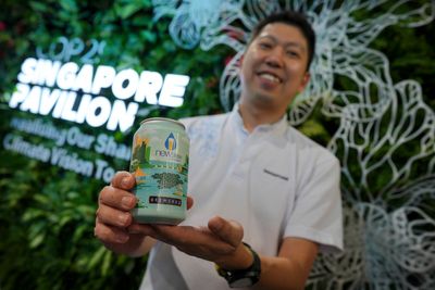 At UN climate talks, "sewage" beer from Singapore highlights water scarcity and innovations