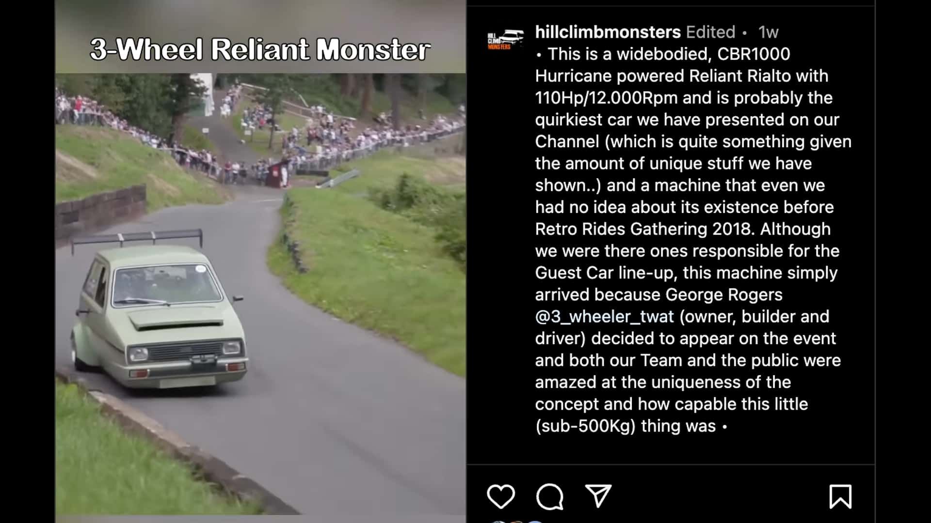 Rebel Racing Reliant Engine Build Someone Swapped a Superbike Engine Into a Reliant…