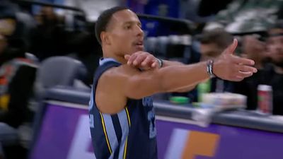 Desmond Bane Broke Out a Gun Celebration Aimed at Caleb Martin in Win vs. Sixers