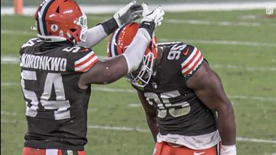 Myles Garrett Had Cheeky Celebration After Third Sack of Steelers' Russell Wilson