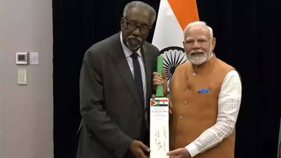 PM Narendra Modi adds the cricket flavour to his speech in Guyana