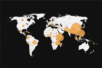 Mapping the impact of climate change on global displacement