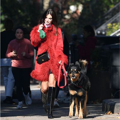 Emily Ratajkowski proves this winter is all about the statement coat—these 7 styles are currently on sale