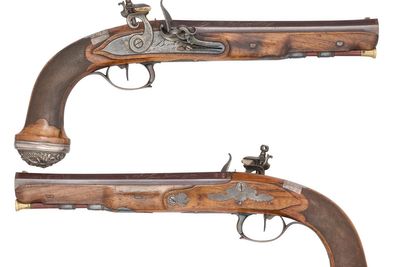 Napoleon’s pistols gifted after Waterloo expected to fetch £14,000 at auction