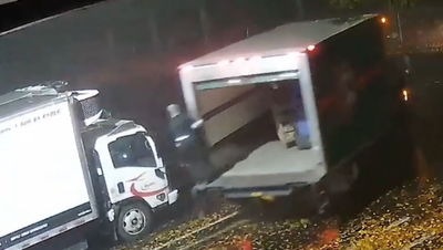 Moment delivery truck stolen with worker still inside