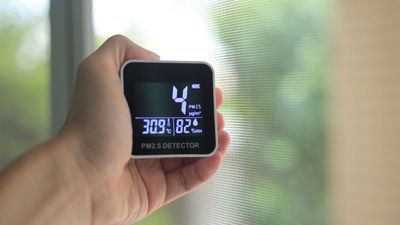 How is air quality measured at home?