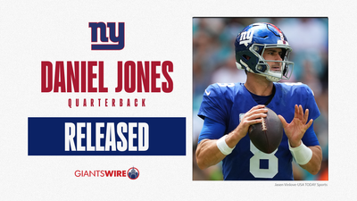 Giants officially release QB Daniel Jones