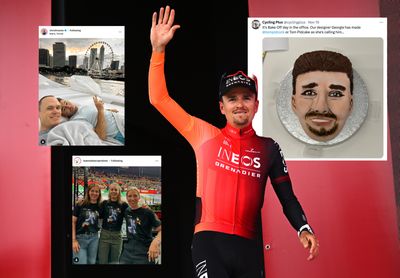 Tweets of the week: Tom Pidcock as a cake, Mark Cavendish speaks Gen Z, and stiletto cycling shoes