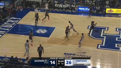 Jackson State Player Throws Shoe in Attempt to Stop Kentucky's Brandon Garrison