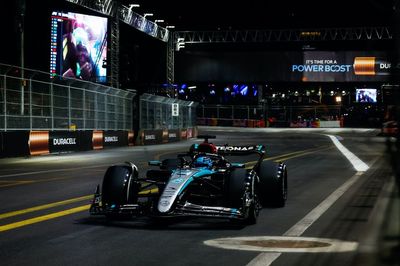 F1 Las Vegas GP: Russell tops FP3 for Mercedes as Stroll red flag halts late running