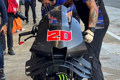 Yamaha debuts new front wing in Barcelona MotoGP test