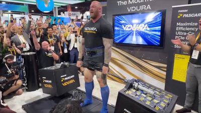 'The Mountain' deadlifts a record-breaking 283PB of storage at SC24 — picks up 996 pounds (452kg) of Phison 128TB SSDs