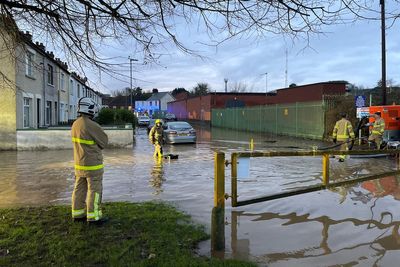 Heavy rain and thawing snow to bring floods as Storm Bert batters UK