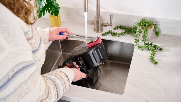 I used this viral air fryer cleaning hack to break down stubborn grease — here's what happened
