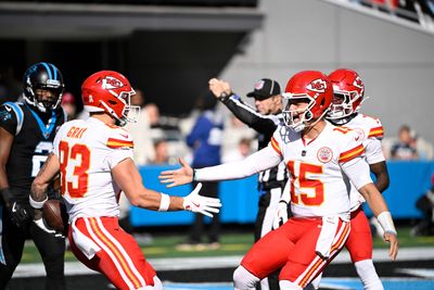 Rising TE gives Chiefs an early lead over Panthers in Week 12